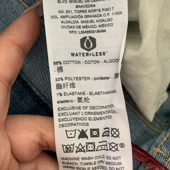 Levi’s Signature Mid Rise Slim Jeans Blue Size 33 - Picture 4 of 5